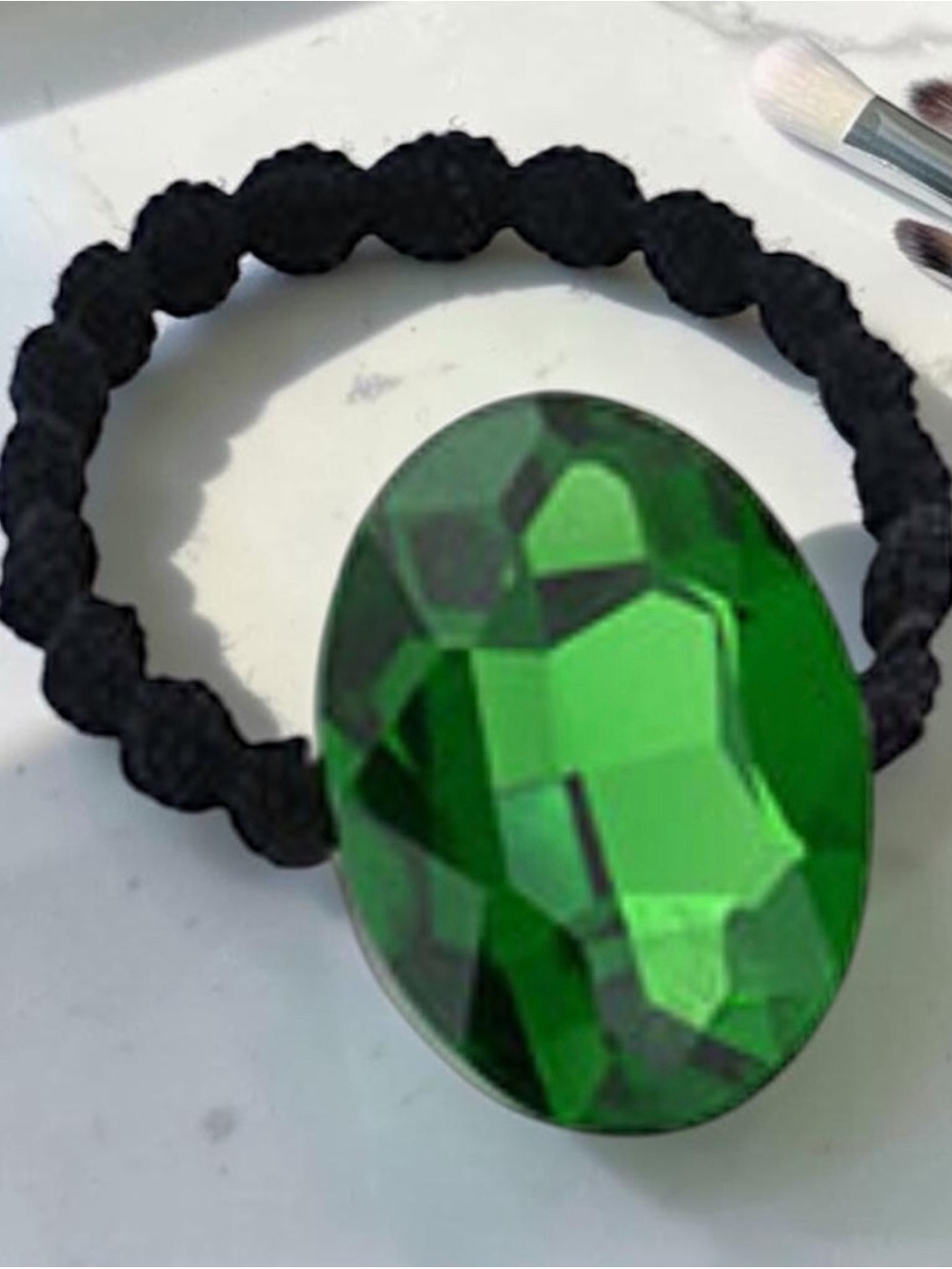 Buy Now Crystal Oval Accented Stretch Hairband - Black, Gold or Pink - Select On - Picture 2 of 8